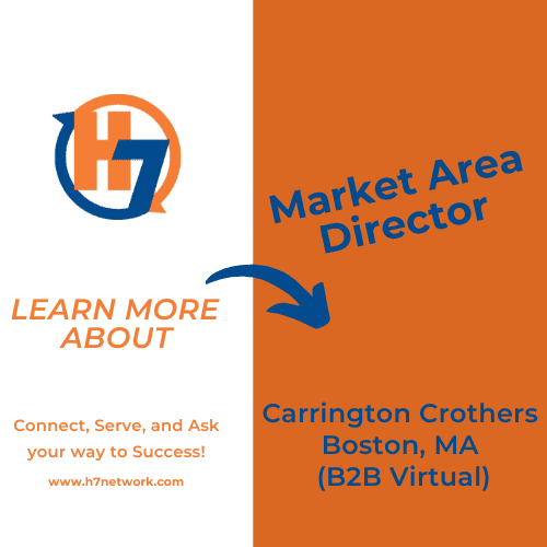 Empowering Change in Boston: The H7 Network Initiative 1 Carrington Crothers, founder of Prospect Street Studio, an empowering and dedicated Director within the H7 Network,