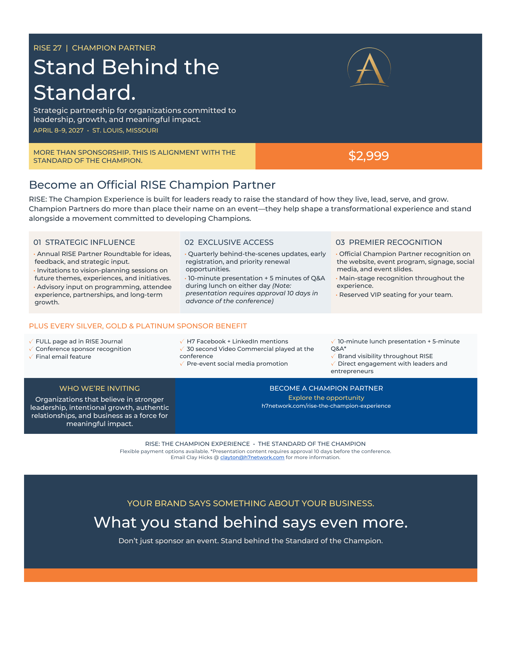 RISE champion partner one-pager