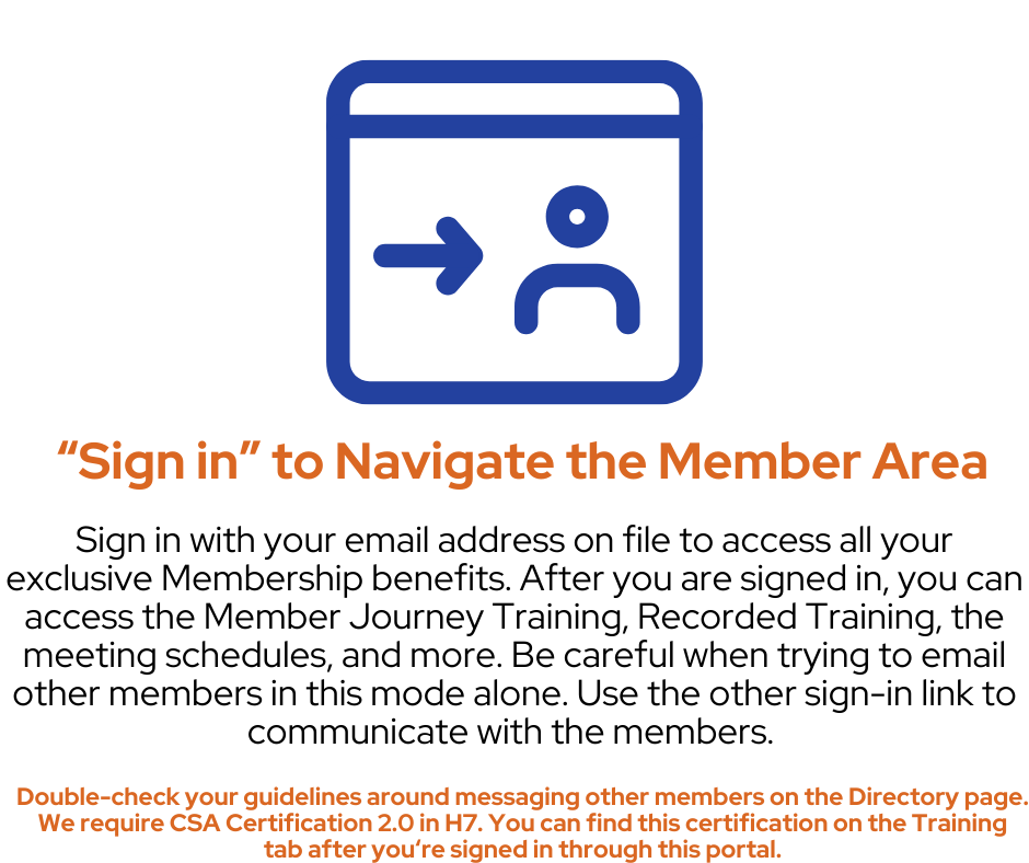 Member Email Sign In Graphic