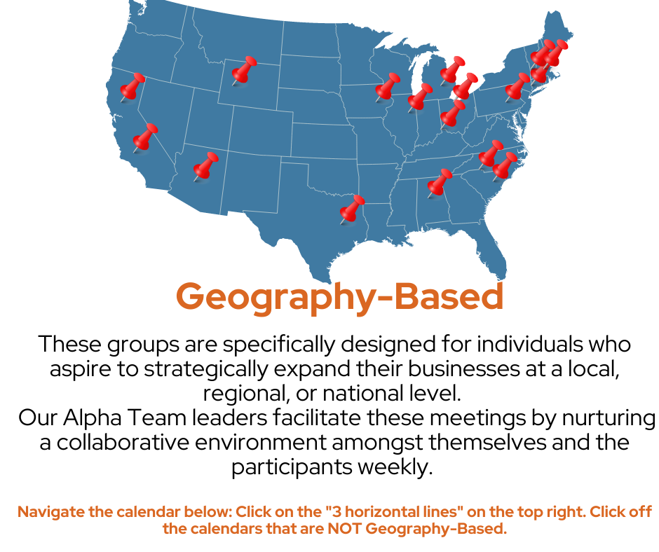 Geography based meetings graphic